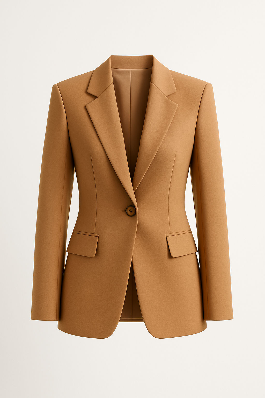 Structured Blazer — Camel, 42