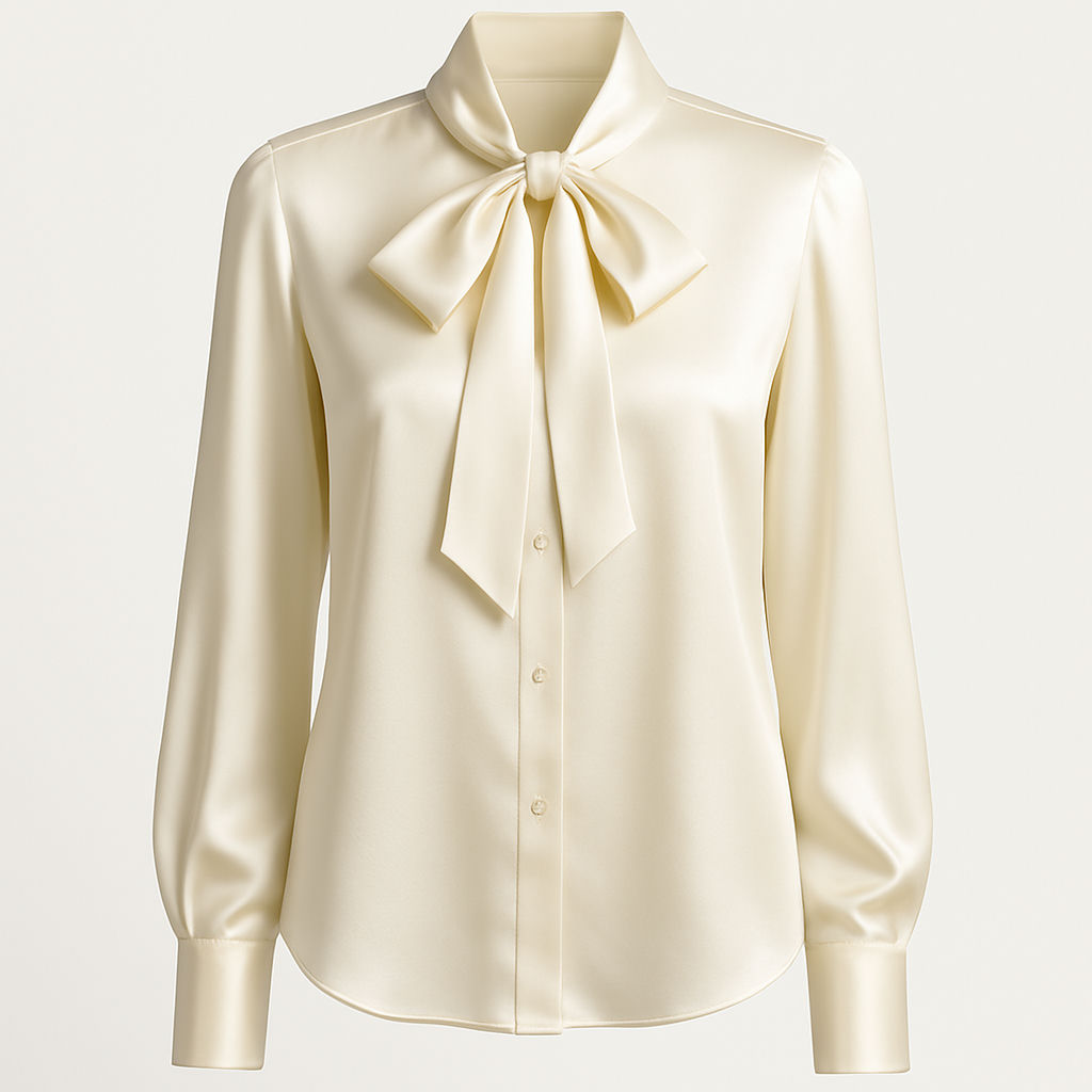 Silk Blouse — Ivory, 42