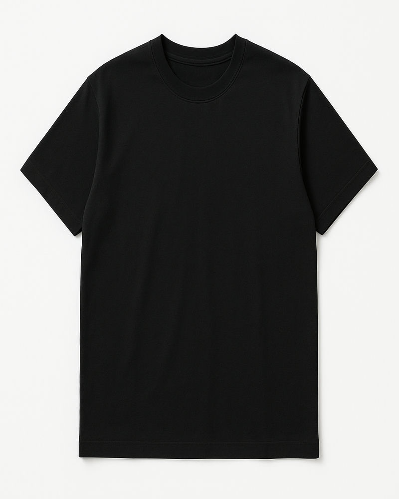 Minimal Tee — Black, XS
